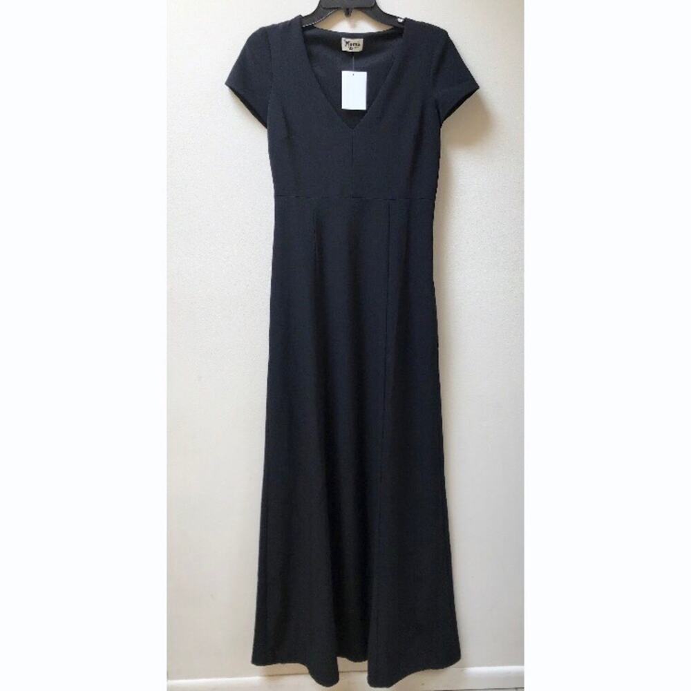 Show Me Your Mumu Geneva Black Short-sleeved Gown Maxi Dress Women’s Small $198 - Picture 9 of 10
